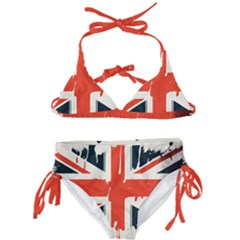 Union Jack England Uk United Kingdom London Kids  Classic Bikini Set by uniart180623