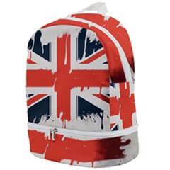 Union Jack England Uk United Kingdom London Zip Bottom Backpack by uniart180623