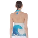 Wave Tsunami Tidal Wave Ocean Sea Water Tie Back Tankini Top View2