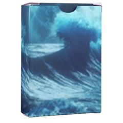 Moonlight High Tide Storm Tsunami Waves Ocean Sea Playing Cards Single Design (rectangle) With Custom Box by uniart180623