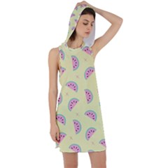 Watermelon Wallpapers  Creative Illustration And Patterns Racer Back Hoodie Dress by Ket1n9