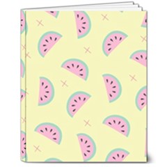 Watermelon Wallpapers  Creative Illustration And Patterns 8  X 10  Softcover Notebook by Ket1n9