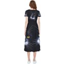 Face Black Cat High Low Boho Dress View2