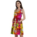 Colorful 3d Social Media Sleeveless Dress With Pocket View2