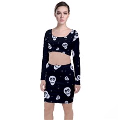 Skull Pattern Top And Skirt Sets by Ket1n9