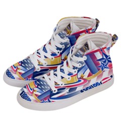 Independence Day United States Of America Women s Hi-top Skate Sneakers by Ket1n9