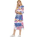 Independence Day United States Of America Double Cuff Midi Dress View2