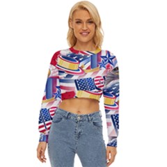 United States Of America Usa  Images Independence Day Lightweight Long Sleeve Sweatshirt by Ket1n9