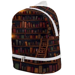 Books Library Zip Bottom Backpack by Ket1n9