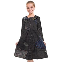 World Map Kids  Midi Sailor Dress by Ket1n9