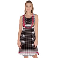 Car Engine Knee Length Skater Dress With Pockets by Ket1n9