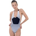 Soccer Ball Backless Halter One Piece Swimsuit View1