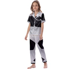 Soccer Ball Kids  Satin Short Sleeve Pajamas Set by Ket1n9