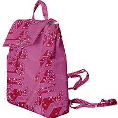 Pink Circuit Pattern Buckle Everyday Backpack by Ket1n9