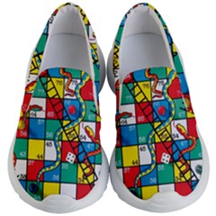 Snakes And Ladders Kids Lightweight Slip Ons by Ket1n9