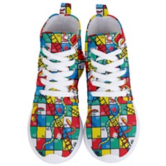 Snakes And Ladders Women s Lightweight High Top Sneakers by Ket1n9