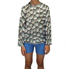 Ocean Pattern Kids  Long Sleeve Swimwear by Ket1n9