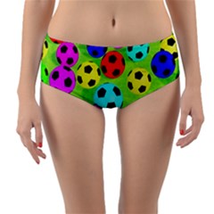 Balls Colors Reversible Mid-waist Bikini Bottoms by Ket1n9