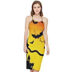 Halloween Night Terrors Bodycon Cross Back Summer Dress by Ket1n9