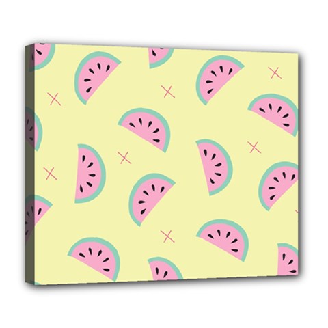 Watermelon Wallpapers  Creative Illustration And Patterns Deluxe Canvas 24  X 20  (stretched) by Ket1n9