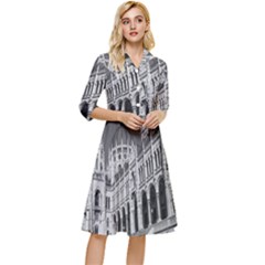 Architecture-parliament-landmark Classy Knee Length Dress by Ket1n9