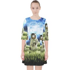 Astronaut Quarter Sleeve Pocket Dress by Ket1n9