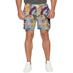 Graffiti-mural-street-art-painting Men s Runner Shorts by Ket1n9