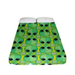 Alien Pattern- Fitted Sheet (full/ Double Size) by Ket1n9