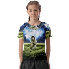 Astronaut Kids  Frill Chiffon Blouse by Ket1n9