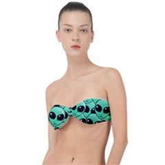 Art Alien Pattern Classic Bandeau Bikini Top  by Ket1n9