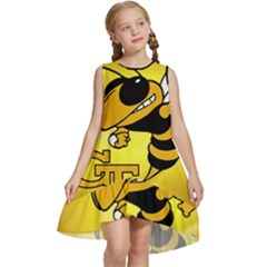 Georgia Institute Of Technology Ga Tech Kids  Frill Swing Dress by Ket1n9