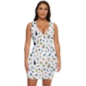 Insect Animal Pattern Draped Bodycon Dress View1