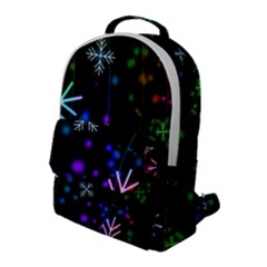 Snowflakes Snow Winter Christmas Flap Pocket Backpack (large) by Grandong