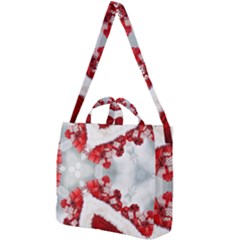 Christmas-background-tile-gifts Square Shoulder Tote Bag by Grandong