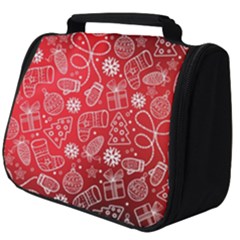 Christmas Pattern Red Full Print Travel Pouch (big) by Grandong