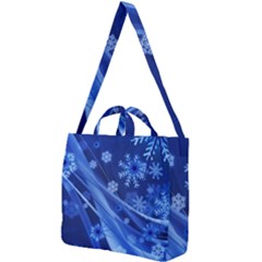 Christmas-card-greeting-card-star Square Shoulder Tote Bag by Grandong