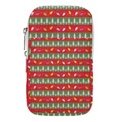 Christmas-papers-red-and-green Waist Pouch (small) by Grandong