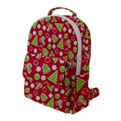 Christmas-paper-scrapbooking-pattern Flap Pocket Backpack (large) by Grandong