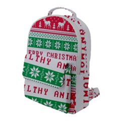 Merry Christmas Ya Filthy Animal Flap Pocket Backpack (large) by Grandong