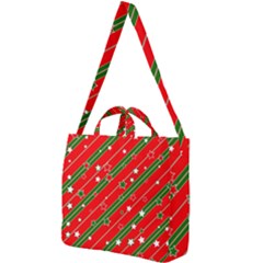 Christmas-paper-star-texture     - Square Shoulder Tote Bag by Grandong