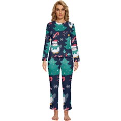 Colorful-funny-christmas-pattern      - Womens  Long Sleeve Lightweight Pajamas Set by Grandong