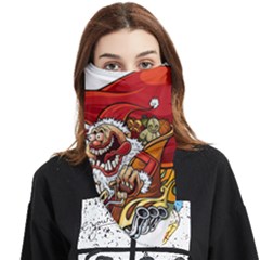 Funny Santa Claus Christmas Face Covering Bandana (triangle) by Grandong