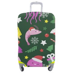 Colorful-funny-christmas-pattern   --- Luggage Cover (medium) by Grandong