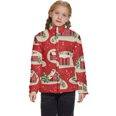 Christmas-new-year-seamless-pattern Kids  Puffer Bubble Jacket Coat by Grandong