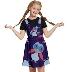 Owl-pattern-background Kids  Apron Dress by Grandong