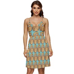 Owl Dreamcatcher V-neck Pocket Summer Dress  by Grandong