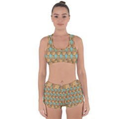 Owl Bird Pattern Racerback Boyleg Bikini Set by Grandong