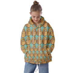 Owl Bird Pattern Kids  Oversized Hoodie by Grandong