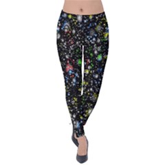 Illustration Universe Star Planet Velvet Leggings by Grandong