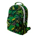 Dino Kawaii Flap Pocket Backpack (Large) View1